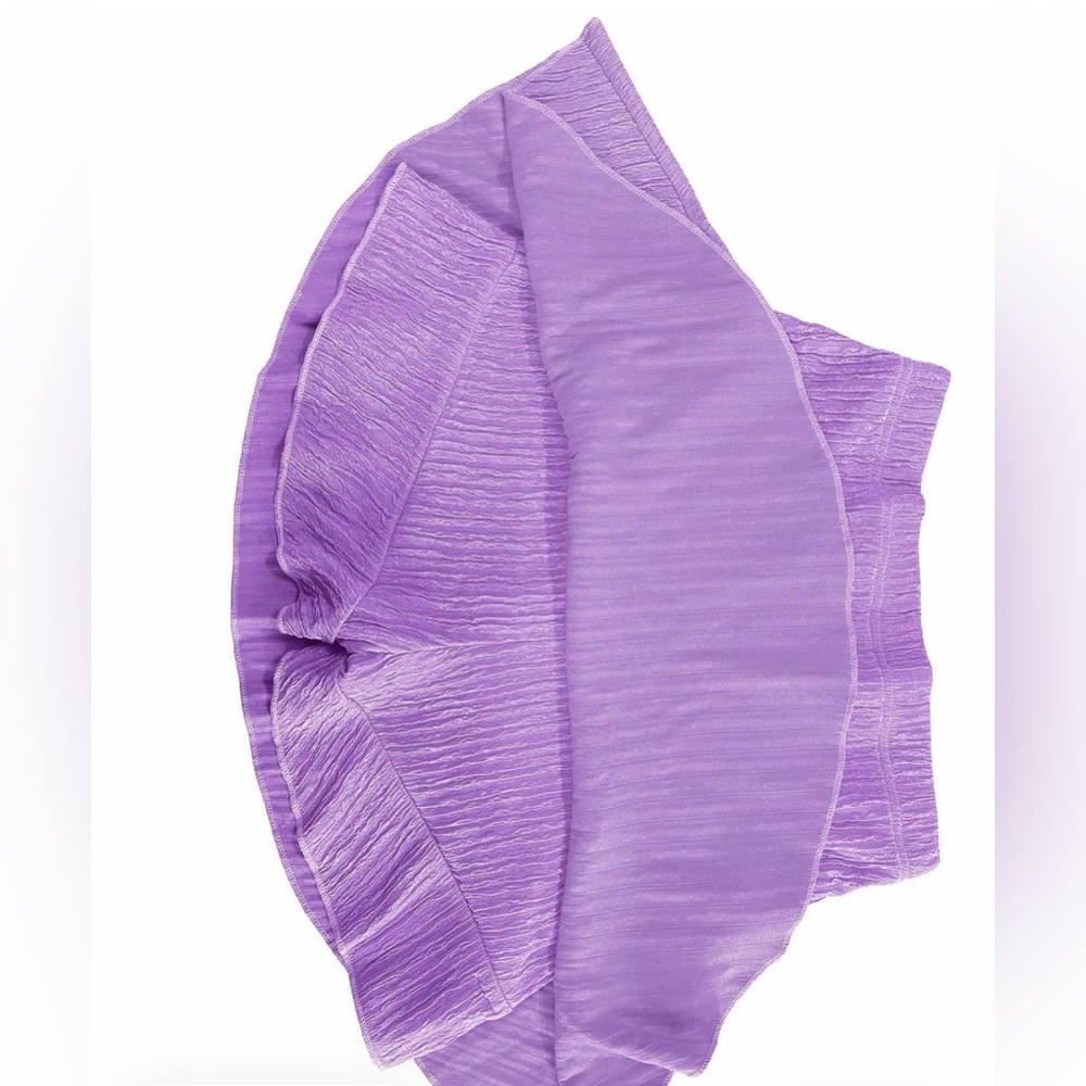 Lilac Ribbed Two-Piece Skirt Set - Women's Skater Skirt - Picture 5 of 5